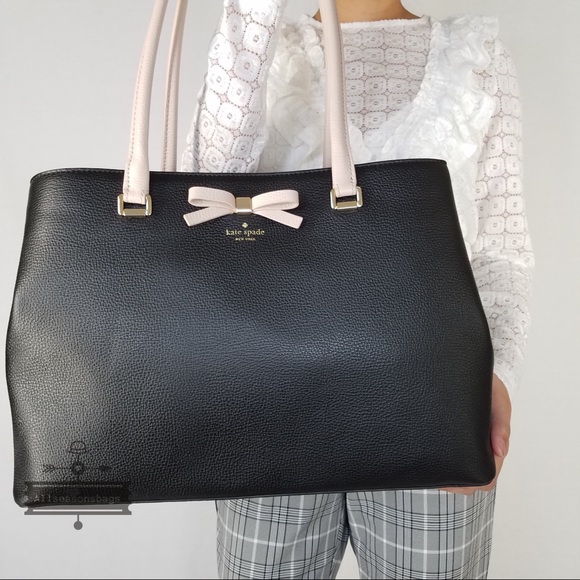 Kate spade Maryanne Henderson Satchel Black Bow - Picture 4 of 8